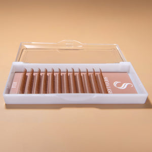 VELA Dawn Brown 0.07 – Soft Brown Volume Lash Extensions