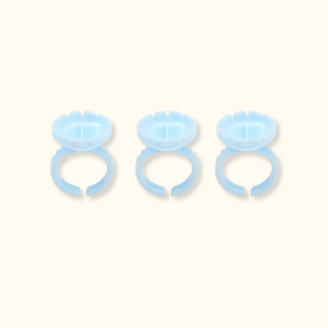 BLOOMING Round Glue Rings Holder – 100 PCS