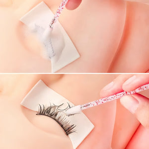 Crystal Handles Lip Glossy Wands Lash Removal Brush 50 PCS