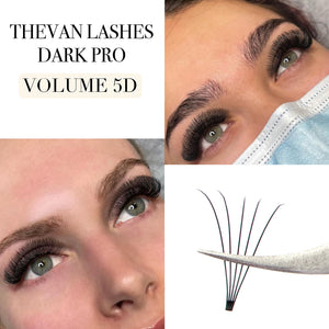 [Dark Pro] 5D Volume Premade Fans Short Stem