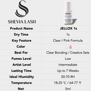 JELLOX Clear 0.5–1s Professional Lash Adhesive
