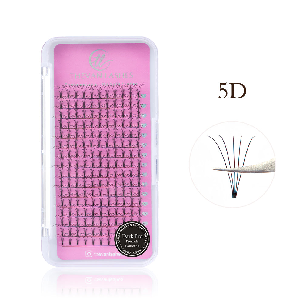 [Dark Pro] 5D Volume Premade Fans Short Stem