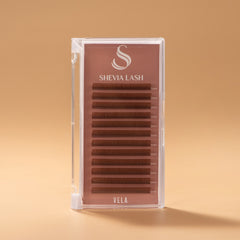 VELA Dawn Brown 0.07 – Soft Brown Volume Lash Extensions
