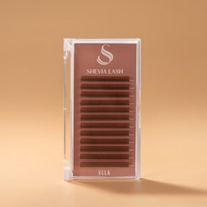 VELA Dawn Brown 0.07 – Soft Brown Volume Lash Extensions