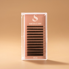 VELA Dusk Brown 0.07 – Deep Brown Volume Lash Extensions