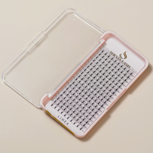 LINEA 10D Premade Fans – Black / Short Stem