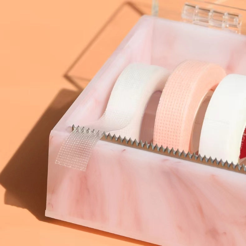 CLEARBOX Acrylic Multi-Roll Lash Tape Cutter Case