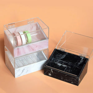 CLEARBOX Acrylic Multi-Roll Lash Tape Cutter Case