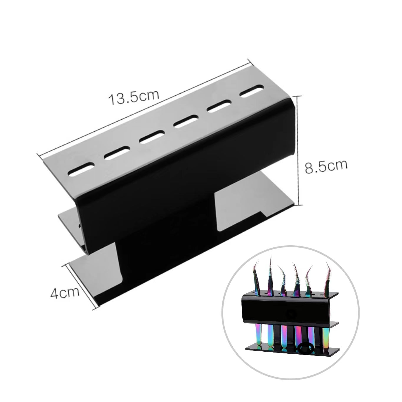 DISPLAY Acrylic Tweezer Rack – 6 Holes