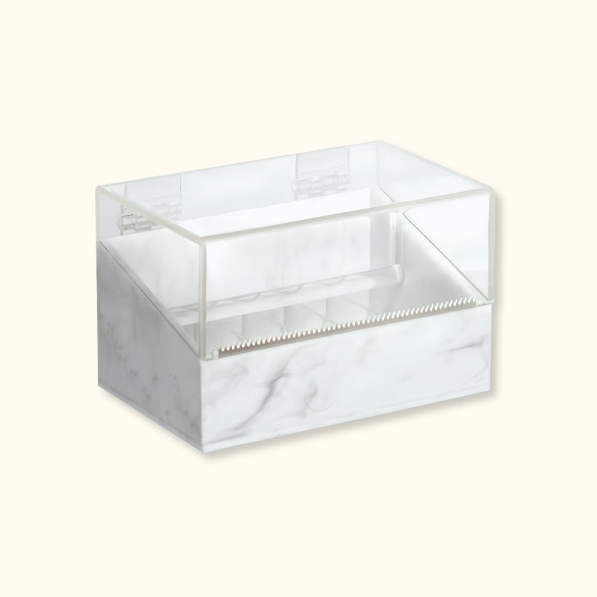 CLEARBOX Acrylic Multi-Roll Lash Tape Cutter Case