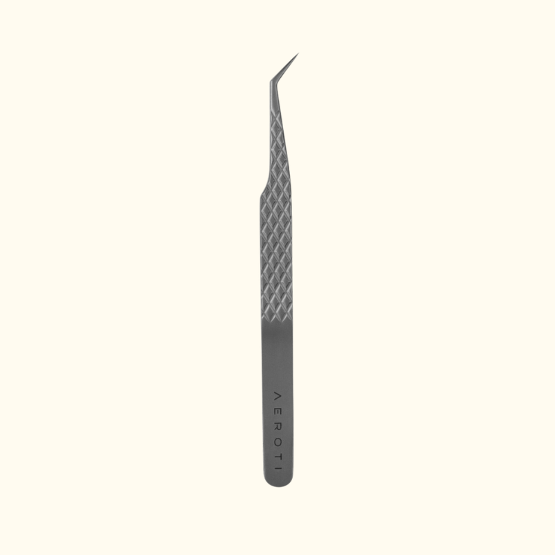 AEROTI AT-05 Ultra-Light Titanium Extended Tip 45° Lash Tweezer