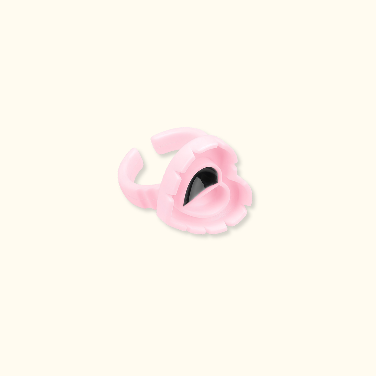 BLOOMING Heart Shaped Glue Rings Holder – 100 PCS