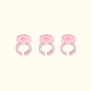 BLOOMING Round Glue Rings Holder – 100 PCS