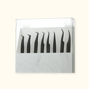 DISPLAY Marble-Style Tweezer Storage Stand – 8 Holes