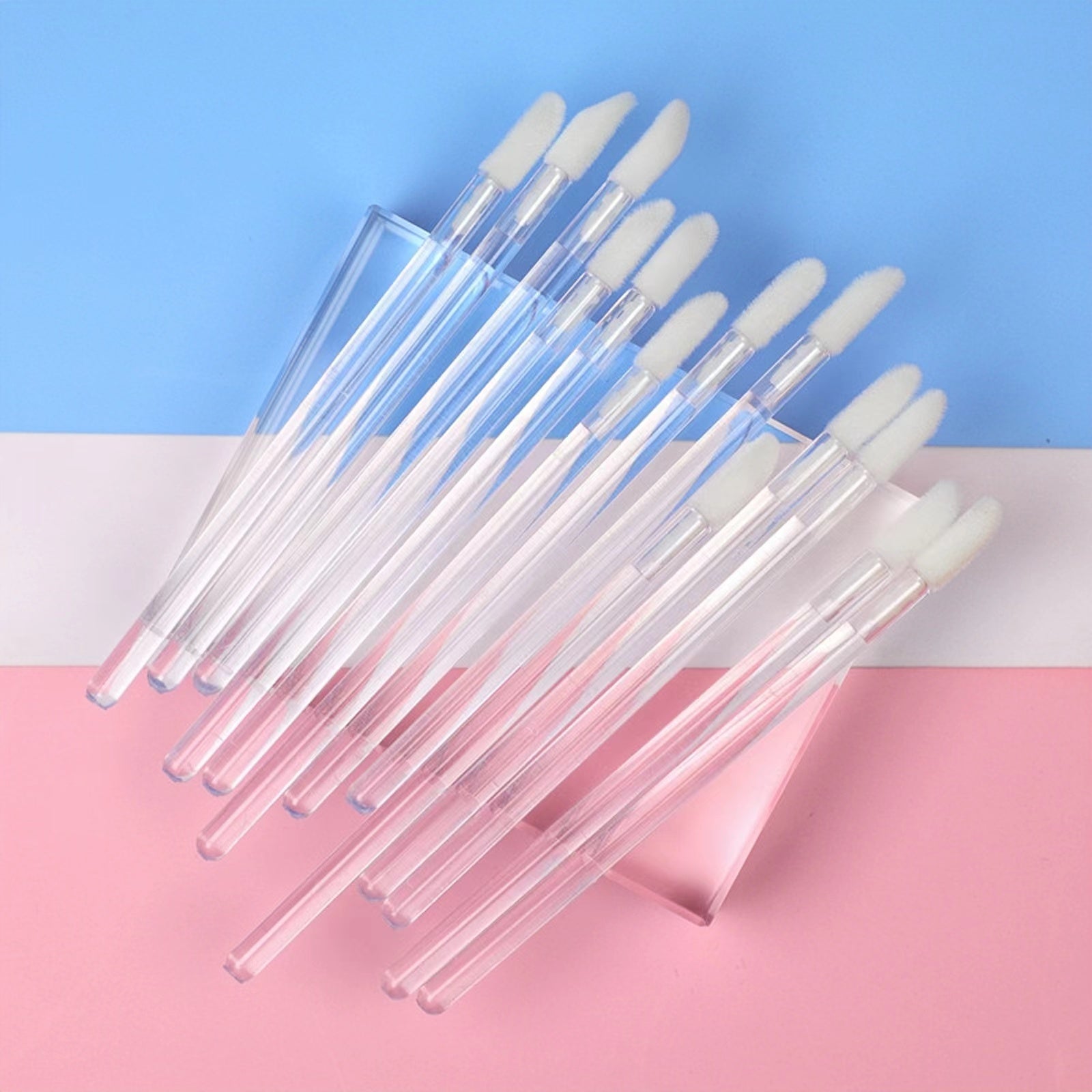 Clear Lip Glossy Wands Lash Removal Brush 50 PCS