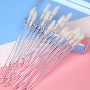Clear Lip Glossy Wands Lash Removal Brush 50 PCS
