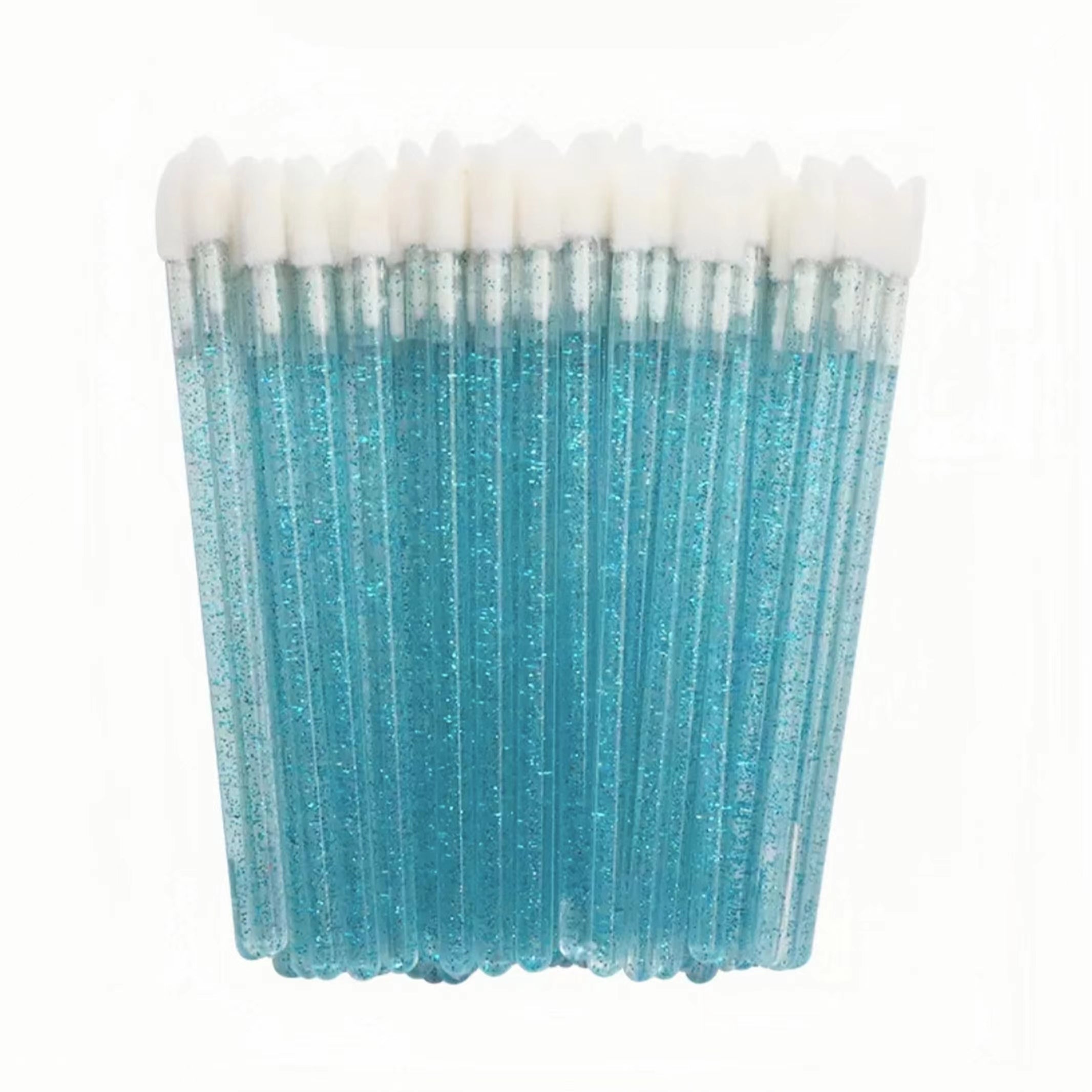 Crystal Handles Lip Glossy Wands Lash Removal Brush 50 PCS