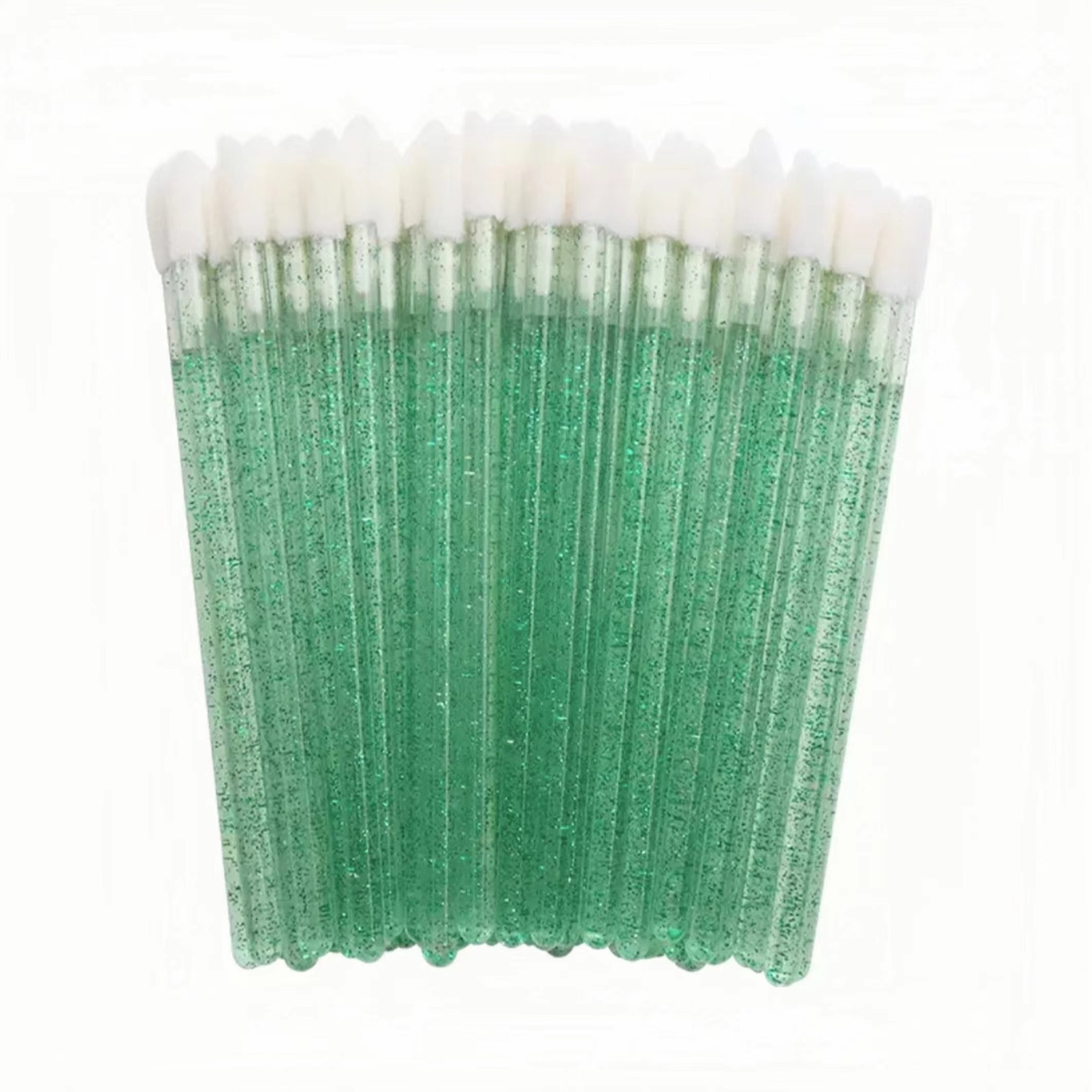 Crystal Handles Lip Glossy Wands Lash Removal Brush 50 PCS