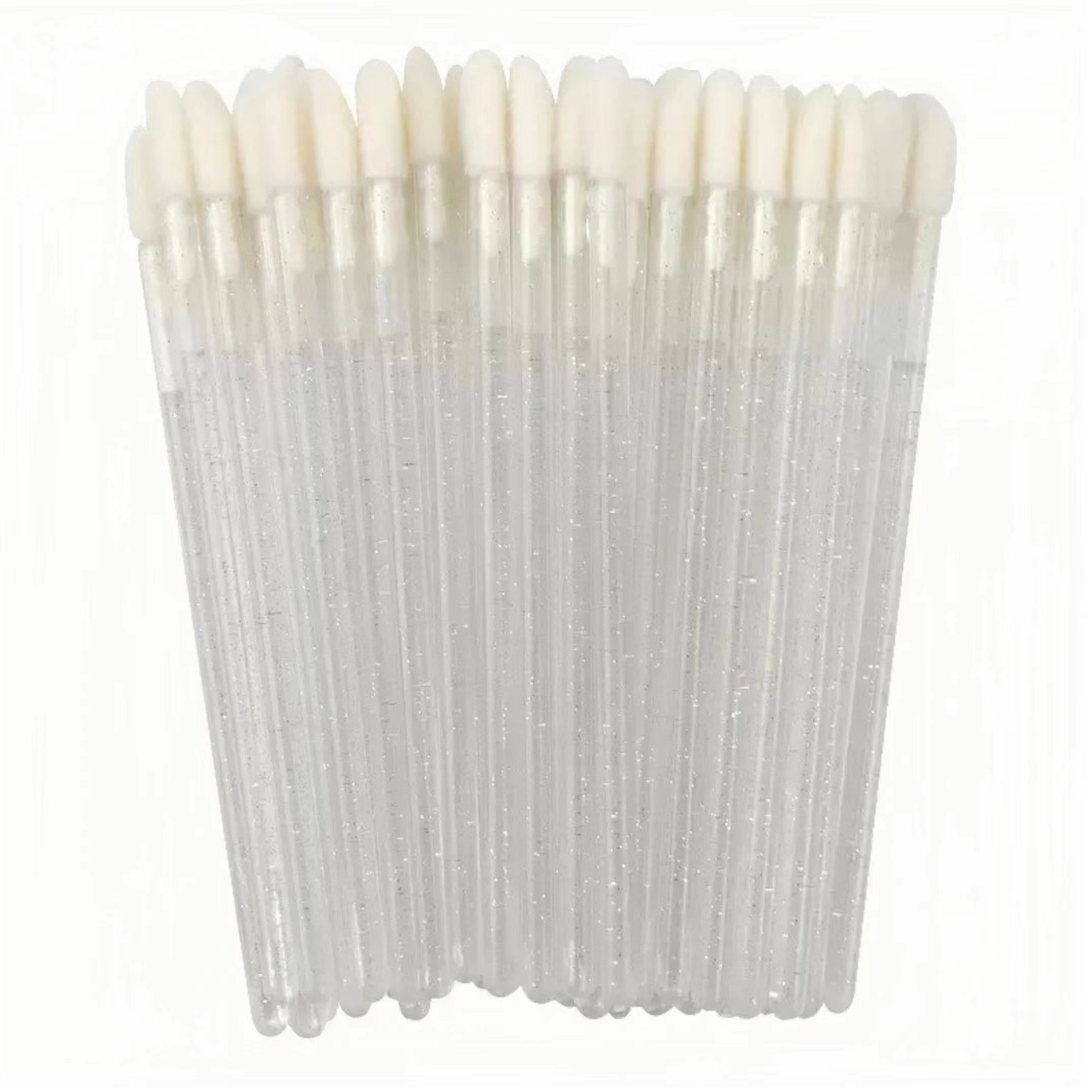 Crystal Handles Lip Glossy Wands Lash Removal Brush 50 PCS