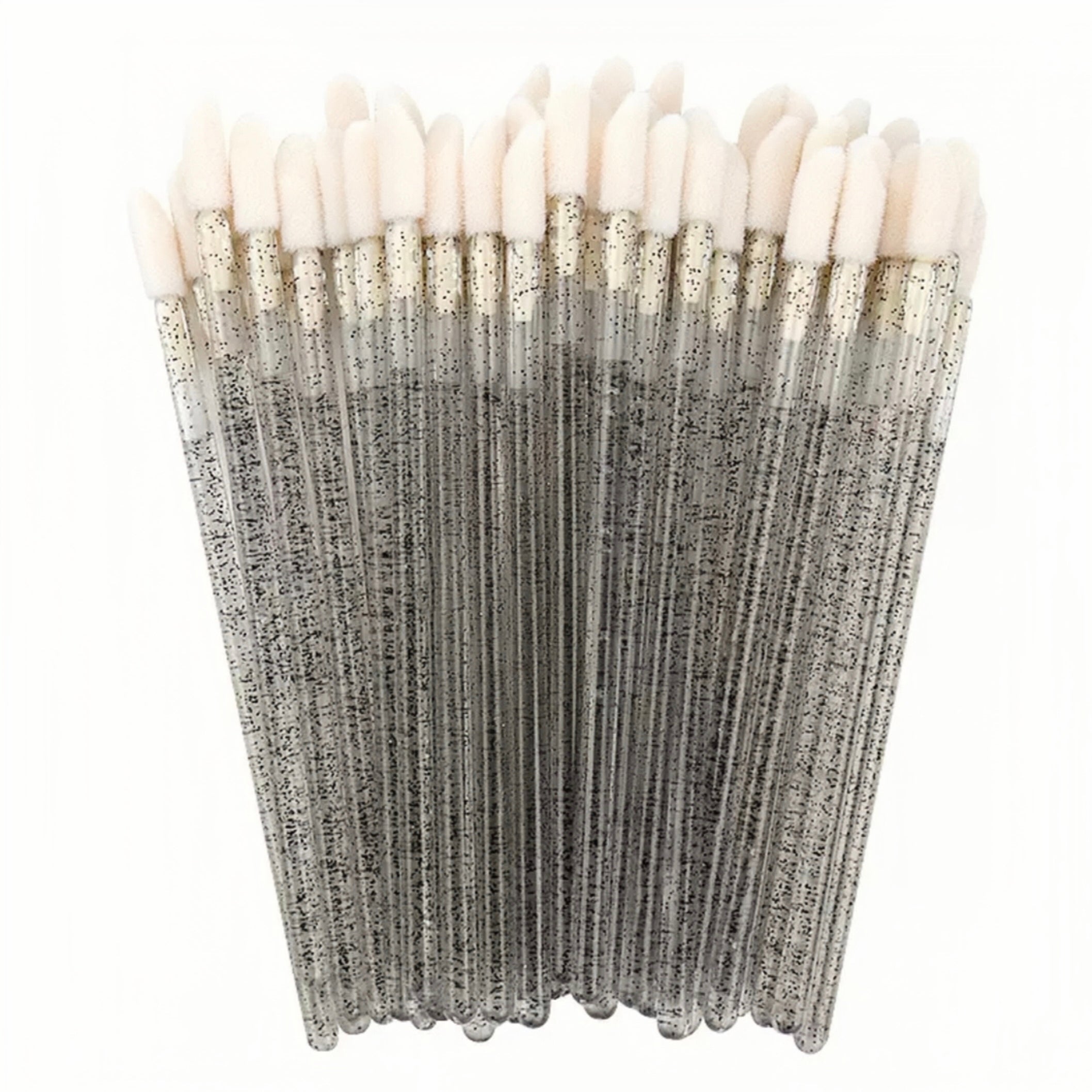 Crystal Handles Lip Glossy Wands Lash Removal Brush 50 PCS