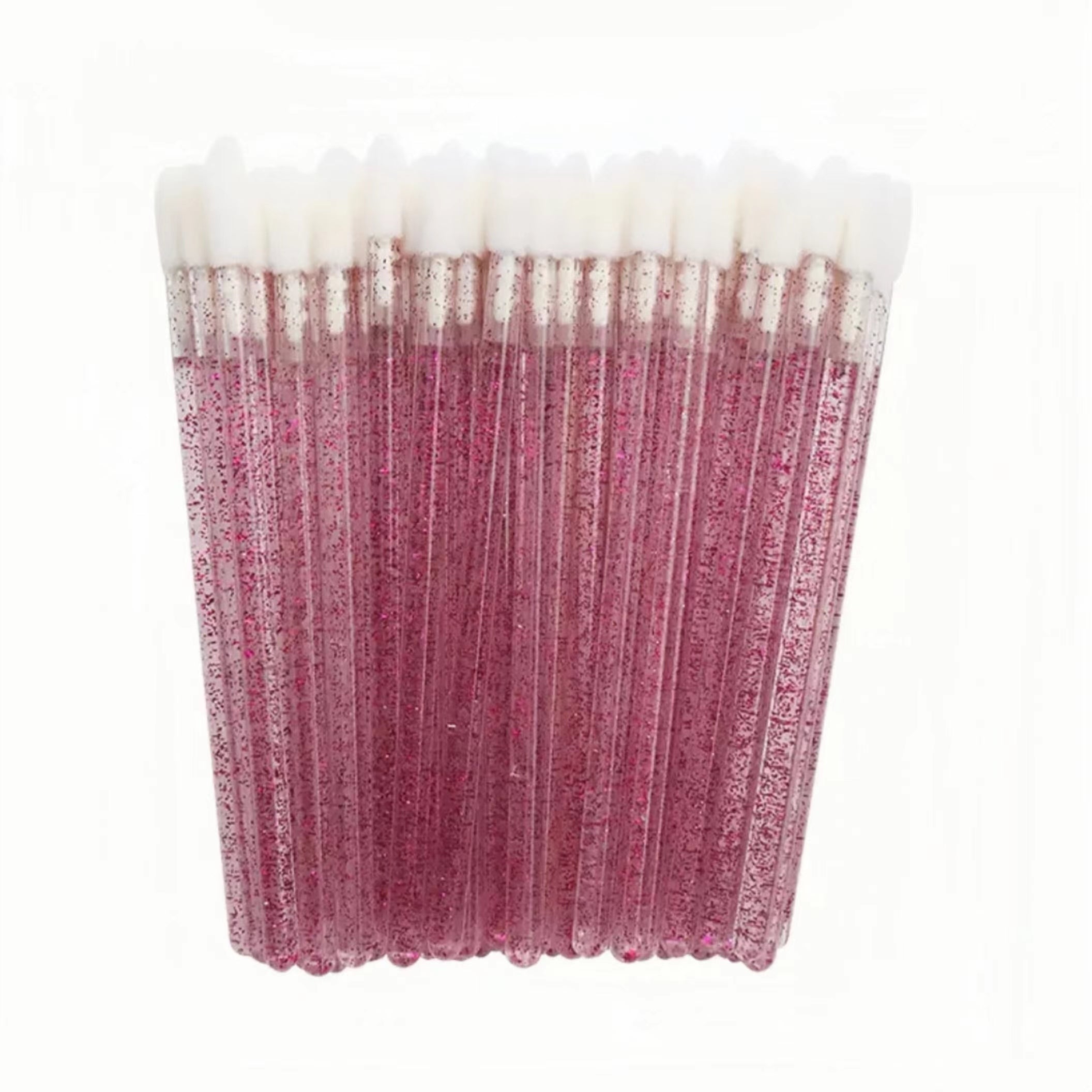 Crystal Handles Lip Glossy Wands Lash Removal Brush 50 PCS