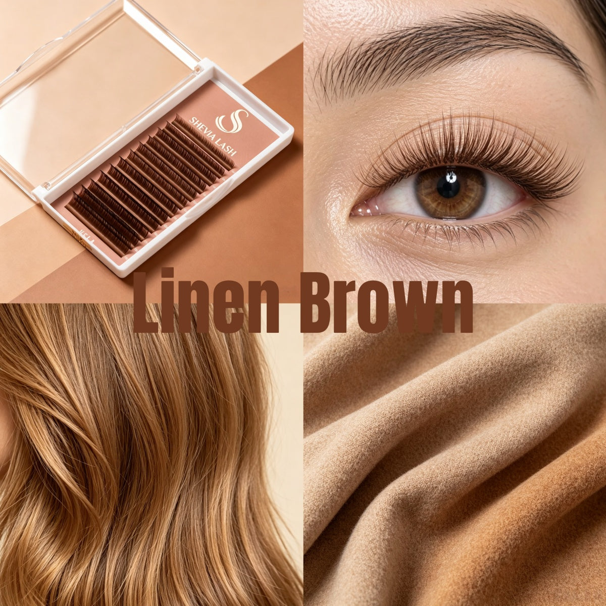 VELA™ Linen Brown 0.07 Volume Lashes