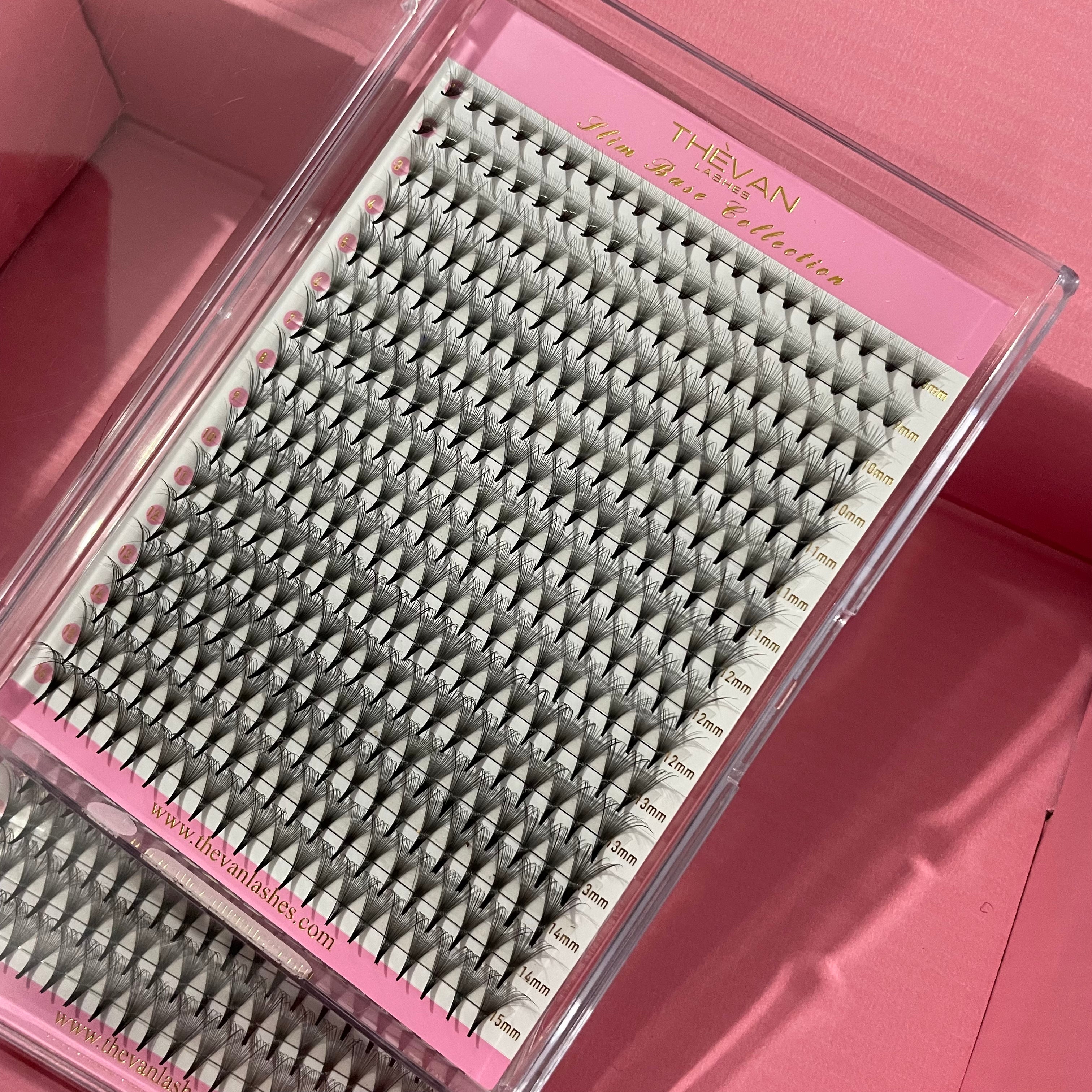XL Trays 14D Slim Base Premade Fans Mega Volume 16 Rows/320 Fans
