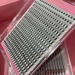 XL Trays 14D Slim Base Premade Fans Mega Volume 16 Rows/320 Fans